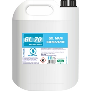 GL 70 GEL MANI ALCOLICO TANICA DA 5LT.E' un igienizzante mani ad uso frequente. Gli ingredienti a base idroalcolica non aggredis