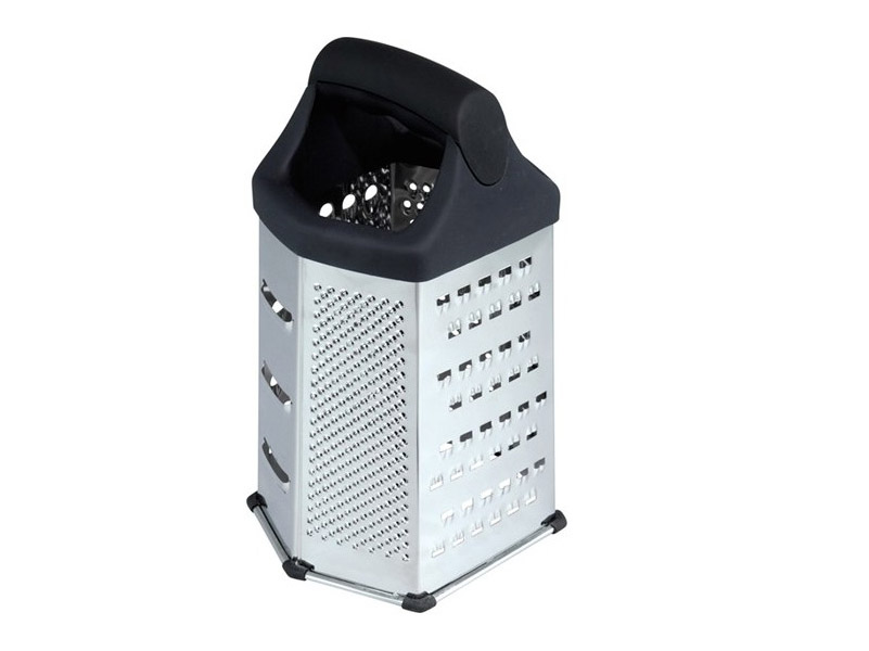 GRATTUGIA UNIVERSALE 6 FACCEGrattugia universale in acciaio inox a 6 facce, modello Torre