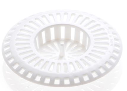 GRIGLIETTA PER LAVELLO IN PVC in plastica bianca. Modello universale.