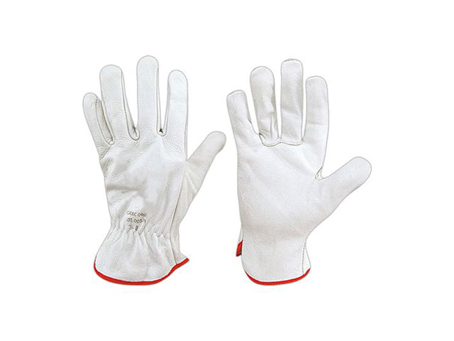 GUANTI BOVINO FIORE BIANCO TOP TAGLIA 10