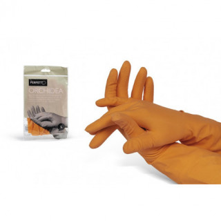 Guanti in lattice ”Orchidea” CE-Cat.1 - TAGLIA S. Guanti in puro lattice naturale. Più sensibili. Uso domestico. Presa sicura an