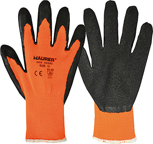 Guanti invernali MAURER TAGLIA 10 mod. WINTER - eccellente isolamento termico - filato in acrilico imbottito senza cuciture aran