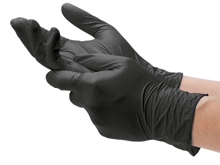 guanti nitrile nitrylex NERO 100pz/3,5gr TAGLIA M