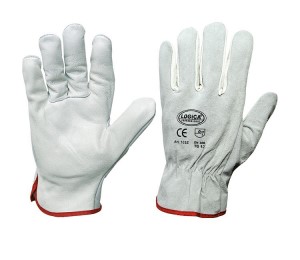 GUANTO FIORE IN PELLE DORSO CROSTA TAGLIA 11