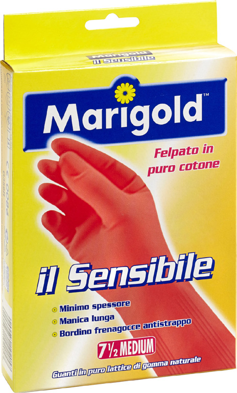 Guanto in lattice TAGLIA L 8 1/2 MARIGOLD IL SENSIBILE