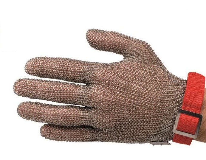 GUANTO MAGLIA ACCAIO INOX TAGLIA L AMBROGIO SANELLI