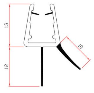 GUARNIZIONE BOX DOCCIA H 2 MT MOD.402