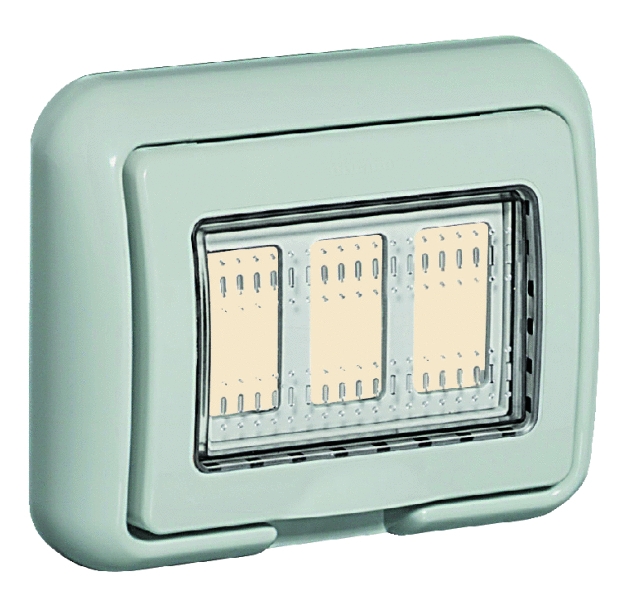 IDROBOX MATIX COPERCHIO IP55 3 POSTI GRIGIO ART. BTI25603