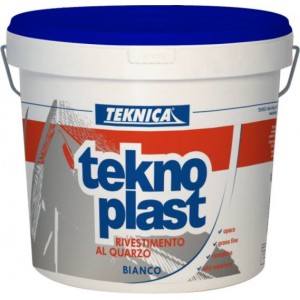 Idropittura TEKNOPLAST al quarzo 14LT BIANCO OPACO