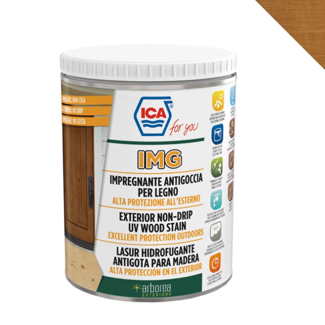 IMPREGNANTE ANTIGOCCIA ALL'ACQUA PER LEGNO COLORE NOCE IMG08 ML750
