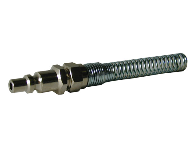 Innesto 8X10 Asturo in acciaio per tubo in nylon con molla. ART. 11202