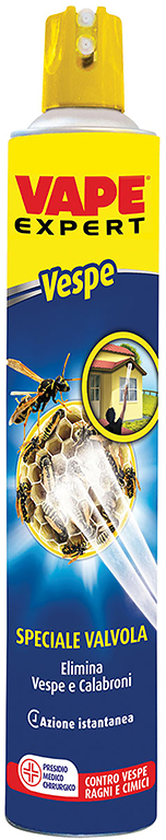 Insetticida antivespe spray Vape Expert 750ML - elimina vespe (e nidi), ragni, cimici, calabroni ed altri insetti pericolosi