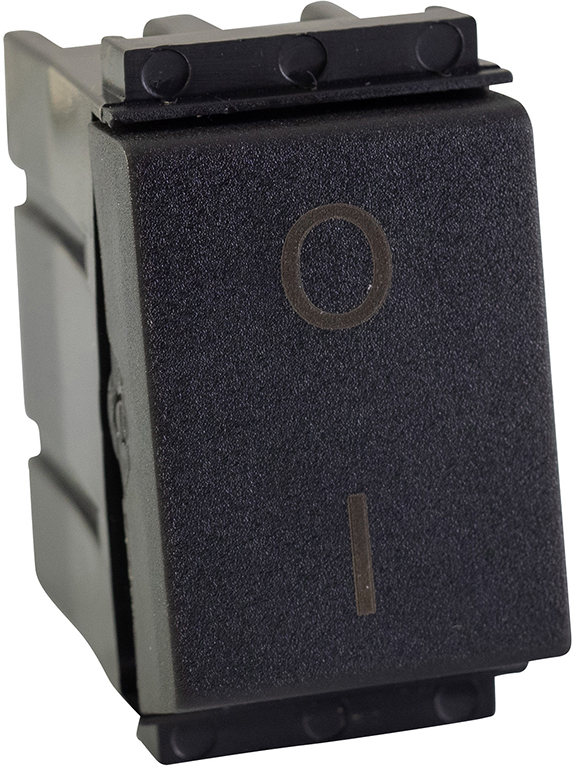 INTERRUTTORE BIPOLARE 16A GRIGIO STANDARD