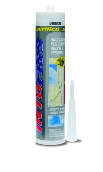 INTOFISS BIANCO 310MLSigillante acrilico effetto intonaco verniciabile