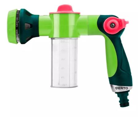 Irrigatore a pistola con contenitore, spruzzatore di schiuma ART. 15G715 VERTO