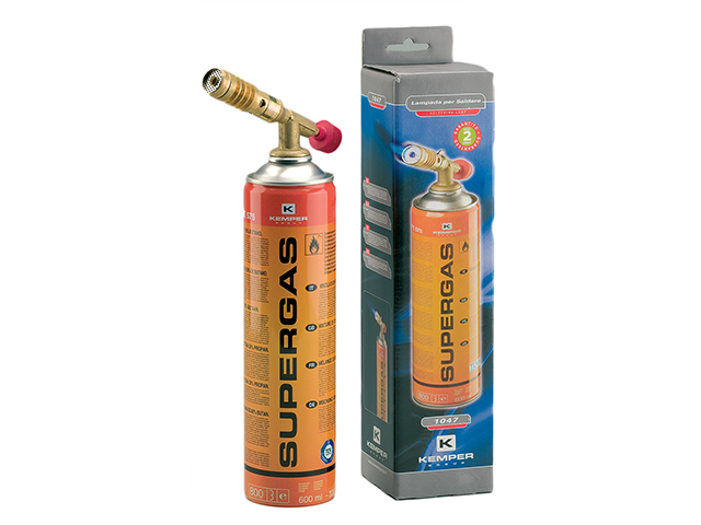 Kemper saldatore 1047. Kit pronto all'uso con cartuccia supergas modello 575. Ideale per brasare, riscaldare, sverniciare ecc. U