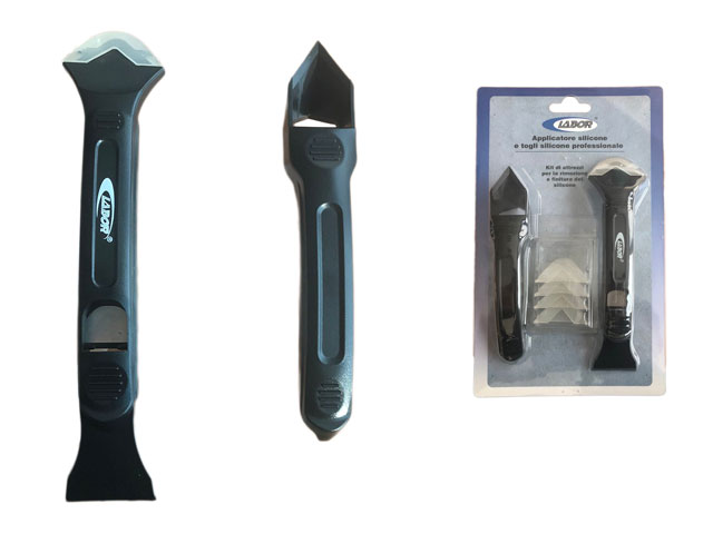 Kit di attrezzi per la rimozione e finitura del silicone, ideali per rimuovere e lavorare il silicone dopo l'applicazione su fug
