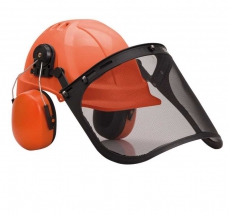 KIT FORESTALE ELMETTO CUFFIA VISIERA