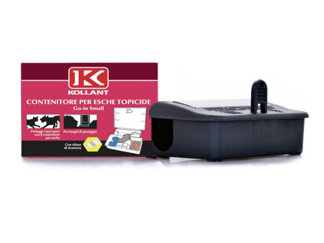 Kollant contenitore per esche topicide.GO-IN SMALL. cm13x10x4h