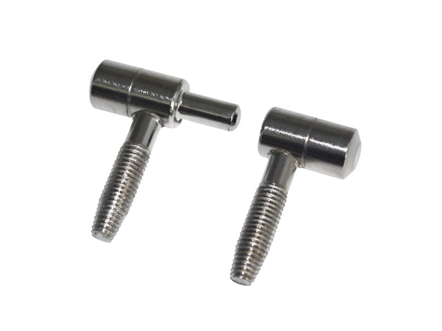 LABOR Cerniera anuba a vite in acciaio NICHELATO tradizionale mm13 pz 4 MASCHIO / FEMMINA