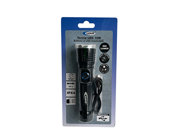 LABOR TORCIA RICARICABILE LED 10W 900LM