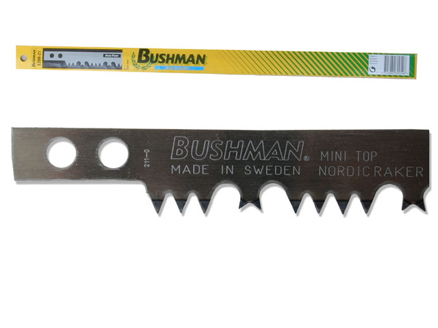 Lama segoncino Bushman mm. 530 21 Dentatura a castello mini, per legno verde.  MOD. E20H-21