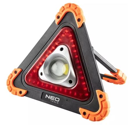 Lampada a batteria + triangolo di emergenza 2 in 1 ART. 99-076 NEO TOOLS