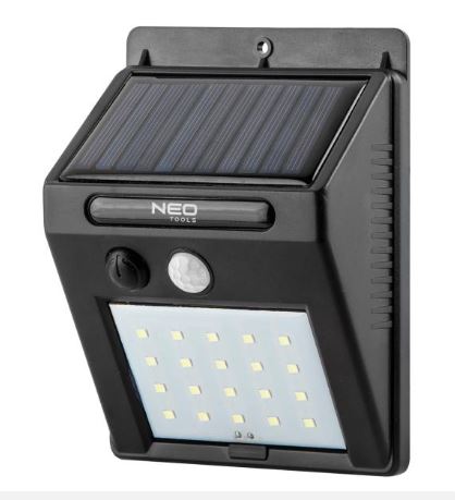 LAMPADA AD ENERGIA SOLARE - NEO ART. 99-055 20 LED SMD 200 lm
