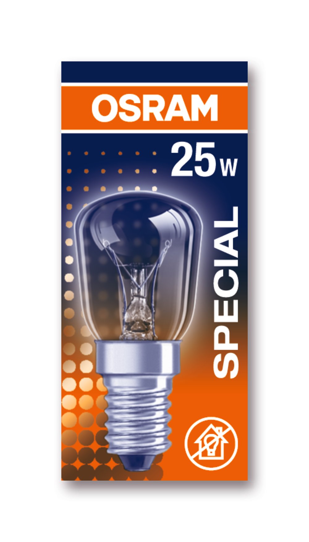Lampada ad incandescenza tubolare DA FORNO SPC.T26 57 CL 25W 230V E14 FS1 OSRAM
