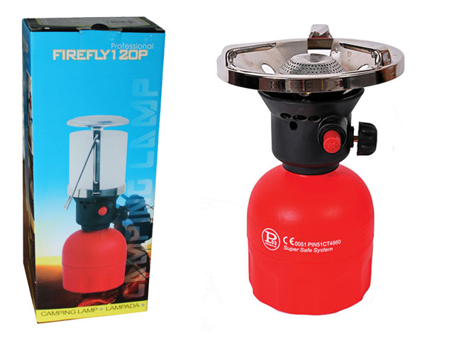 Lampada da 100 watt con corpo in plastica, funzionante con cartuccia da 190 gr. Standard. Con piezo.