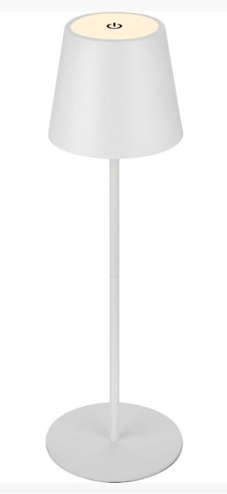 LAMPADA DA TAVOLO LED COLORE BIANCO CON BATTERIA RICARICABILE 2,6W 280LUMEN