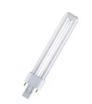 Lampada fluorescente DULUX S 11W/840 G23 FS1 OSRAM compatta non integrata S, 1 tubo, con attacco 2 pin, per funzionamento con CC
