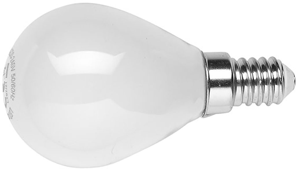 Lampadina a LED con filamento MAURER sfera milky (vetro bianco latte) - attacco E14 - 4000 K (luce bianca neutra)