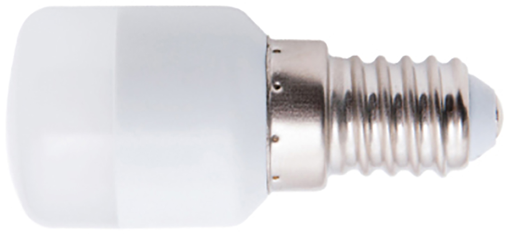 Lampadina a LED MAURER piccola pera - attacco E14 - 1,5W = 12W  ideale per l'uso in frigorifero, non adatta per il forno - 3000°