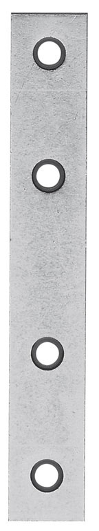 Lastrina diritta MM60 a 4 fori in ferro piatto zincato - spessore 2 mm