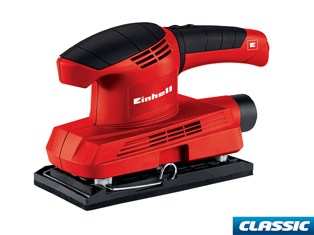 Levigatrice Orbitale. Potenza: 150 Watt. Numero giri: 11.500 al minuto. Oscillazioni: 23.000 al minuto.