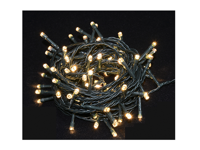 LUCI LED a batteria da 160 led COLORE bianco caldo 16 METRI PER INTERNO/ESTERNO GIOCOPLAST