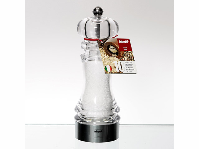 MACINASALE ART. 851S  H 18cmMacinasale in acrilico, il meccanismo dei macina sale è in ceramica, per resistere all'azione corros