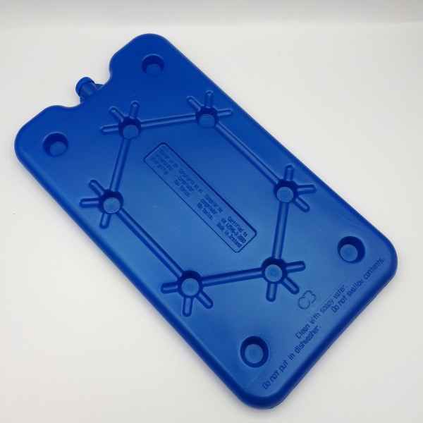 MATTONELLA GHIACCIO 14X25CM SPESSORE 1,5CM 400GRAMMI FREEZER BOARD  -18°C / + 40°C