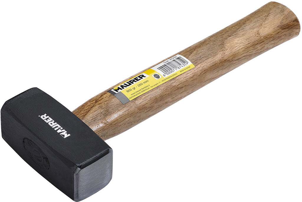 MAZZETTA MANICO IN LEGNO GS TUV GR. 800