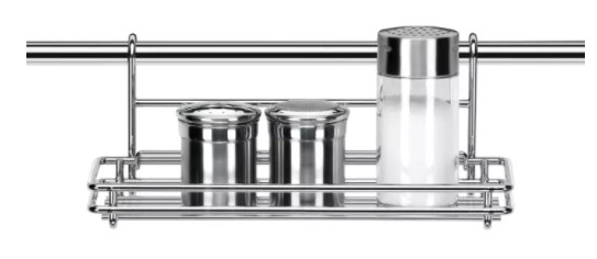 MENSOLA MONTI A FILO MULTIUSO 26X10CM  ART. 900020 TESCOMA In metallo resistente- Con finitura in cromo d'alta qualità- Resisten