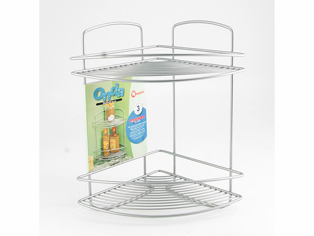 MENSOLA ONDA ANGOLARE DOCCIA 2 PIANI METALTEX