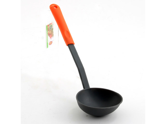 MESTOLO MANICO ARANCIO RESISTENTE AL CALORE PER ANTIADERENTE H1081-07