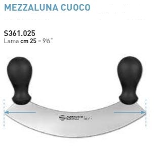MEZZALUNA CUOCO SUPRA CM.25 AMBROGIO SANELLI COD.5361.025