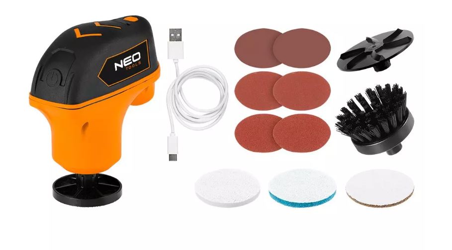 Mini dispositivo multifunzionale/lucidatrice 4V, Li-Ion, USB-C ART. 04-604 NEO TOOLS