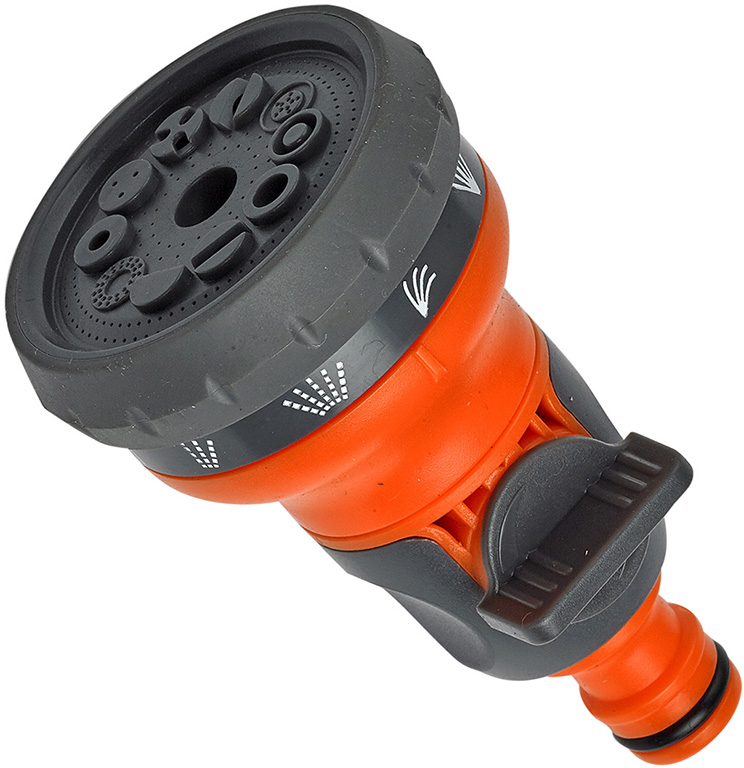 Mini lancia diritta PAPILLON con 10 getti regolabili  - con rubinetto.