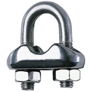 MORSETTO ACCIAIO INOX PER FUNE D 5 MM AISI 304