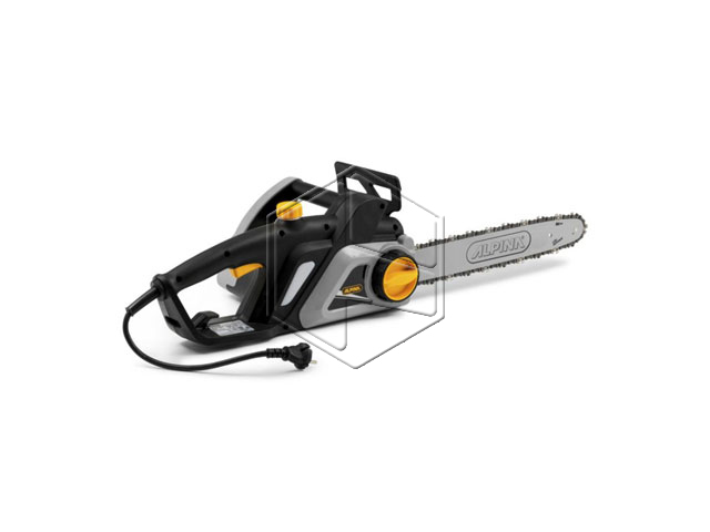 Motosega elettrica ALPINA ACS200ET. Potenza 2000w, lunghezza barra 40cm, freno catena a doppia azione, peso 5,7Kg. Tipo catena 3