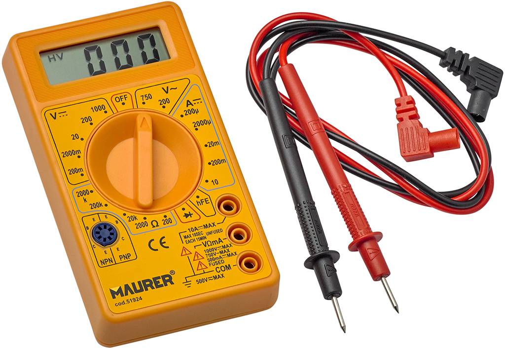 Multitester digitale MAURER tipo base a 5 funzioni