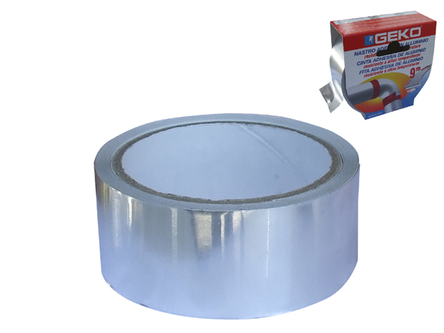 Nastro adesivo alluminio alte temperature mm.40x9 da 9 metri.